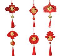 Flaroey 6 Piezas 2024 Festival de AñO del DragóN Letrero de Madera Colgante Empresa Centro Comercial DecoracióN Regalos de AñO,D