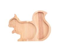 Flaroey A- para Aperitivos Que Ahorra Espacio, Bandeja de Madera para Aperitivos de Ardilla, Bandeja para Frutas y Peras, Recipiente para Frutos Secos, Accesorios de Vajilla