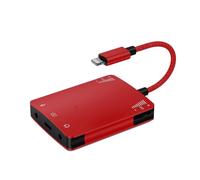 Flaroey Adaptador de Interfaz de Audio Transmisión Rápida Estable Tamaño Compacto Conectar y Usar Tarjeta de Sonido Externa Convertidor en A