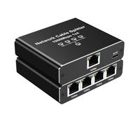 Flaroey Adaptador Ethernet 1000Mbps LAN Internet Splitter Cat 6 RJ45 Gigabit Switch para PC Laptop TV Box Router de 1 A 4