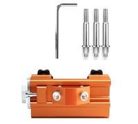 Flaroey Afilador de Motosierra, Kit de Plantilla de Afilado Rápido de Motosierra, Herramienta de Afilador de Motosierra de Manivela Portátil, 3 Piedras de Afilar