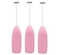 Flaroey Agitador Completamente Automático de Café Barra de Agitación de Leche Bubbler Batidor de Huevo Eléctrico Mini Batidor de Huevo Crema Batidor Rosa