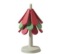 Flaroey Alfombrilla Antiescaldaduras Plegable de Silicona con Forma de Árbol de Navidad, Mantel Individual de Alta Temperatura, Tapete para, Cuenco, Tetera, Base Redonda