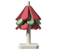 Flaroey Alfombrilla Antiescaldaduras Plegable de Silicona con Forma de Árbol de Navidad, Mantel Individual de Alta Temperatura, Tapete para, Cuenco, Tetera, Base Cuadrada