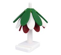 Flaroey Alfombrilla de Mesa Resistente Al con Forma de Árbol de Navidad, Posavasos para Té para el Hogar, Alfombrilla Antiescaldaduras, Alfombrilla Aislante del Plegable A