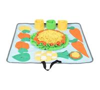 Flaroey Alfombrillas interactivas portátiles para olfatear perros, tapete interactivo para olfatear perros, rompecabezas interactivo, tapete de alimentación para perros y gatos