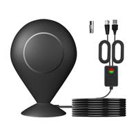 Flaroey Amplificador de Antena Interior de 3000 Millas con Amplificador Intensificador de Señal Compatible con Antena de TV Digital 4K1080P