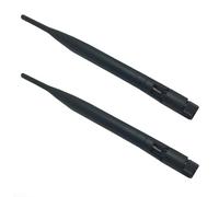 Flaroey Antena WiFi 2.4G 5DBi SMA Antena Plegable 2400mhz-2500mhz Antena de Alta Ganancia con Cable de Extensión 2 Piezas