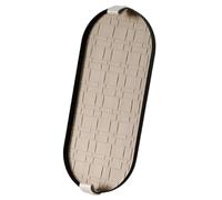 Flaroey Bandeja de almacenamiento trenzada bandeja portaobjetos de escritorio en bandeja portaobjetos para cosméticos, llaves, joyas, bandeja de metal ovalada