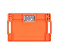 Flaroey Bandeja Portaherramientas de Silicona Portaherramientas de Silicona Estera Multiusos Almacenamiento de Reparación Almacenamiento de Mecánica Segmentada Naranja