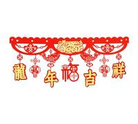 Flaroey Bandera Roja del AñO de China 2024 Festival de del DragóN China Decorada Casa Afortunada para Celebrar I