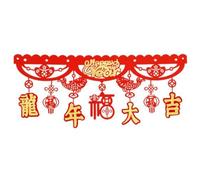 Flaroey Bandera Roja del AñO de China 2024 Festival de del DragóN China Decorada Casa Afortunada para Celebrar H