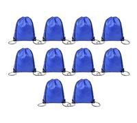 Flaroey Bolsa de Poliéster con Cordón para Deportes, Maratón, Bolsa de Almacenamiento con Cordón, Bolsa con Cordón, Azul Real