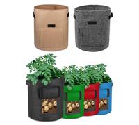 Flaroey Bolsas para Cultivo de Patatas, Bolsas para Cultivo de Plantas Coloridas, Hortalizas de Jardinería, Bolsas para Plántulas de Maní, 6 Piezas, como Se Muestra