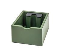 Flaroey Caja Antideslizante para Residuos de Café Expreso, Caja para Posos de Café, Cubo para Posos de Café, Caja para Golpear Posos de Café, Color Verde