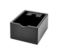 Flaroey Caja Antideslizante para Residuos de Café Expreso, Caja para Posos de Café, Cubo para Posos de Café, Caja para Golpear Posos de Café, Color Negro