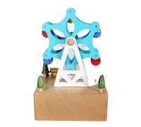 Flaroey Caja de música de madera colorida con rueda de madera - Un regalo personalizado para tu hija o sobrina - para cumpleaños, duradero, fácil de usar