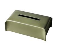 Flaroey Caja de Pañuelos de Sintético, Caja para Servilletas, Soporte para Papel de Seda para Sala de Estar, Decoración de Mesa para el Hogar, Color Verde