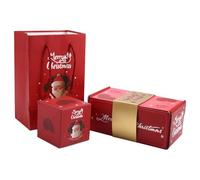 Flaroey Caja Sorpresa de Dinero, Caja Sorpresa de Feliz Navidad, Caja Sobres Plegables Que Rebotan, Caja de Regalo con Explosión de Efectivo, Color Rojo