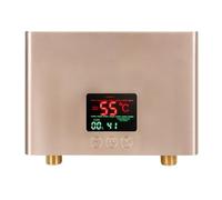 Flaroey Calentador de Agua Instantáneo de 220 V, Calentadores Eléctricos de Pared de 5500 W para Duchas de Agua Caliente de Baño y Calefacción de Cocina Doméstica