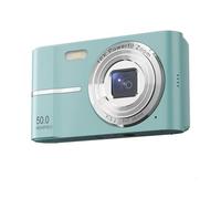 Flaroey Cámara digital retro de 2.4 pulgadas 4K HD pequeña CMOS portátil mini cámara 50MP 16x Zoom grabadora de vídeo cámara fácil de usar verde