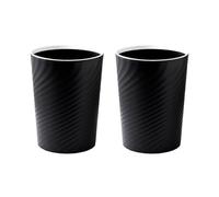 Flaroey Cesta de Basura Pequeña de Plástico, Cesta de Contenedor de Basura para Baños, Cocinas, Oficinas, Dormitorios, (Negro)