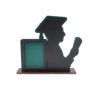 Flaroey Clase de 2024 de Graduación Mesa de Madera de Fotos de Graduación Adornos de Escritorio para el Hogar Se Adapta una Retratos Verticales,B