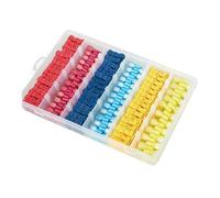 Flaroey Conector de Ramal de Línea Principal Sin Interrupción Tipo T con Abrazadera de Hormiga, 480 Piezas, Terminal de Prensado en Frío con Inserto de Nailon