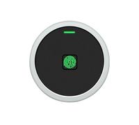 Flaroey Control de Acceso A Puerta con RFID EM Integrado de Estilo Redondo, Resistente Al Agua, de Metal, con Desbloqueo por Huella Dactilar/Código PIN, Alarma Antimanipulación