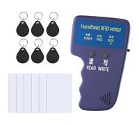 Flaroey Copiadora ID portátil 125 kHz RFID Reader Writer Duplicator Copiadora RFID portátil utilizada para T5577 o EM4305