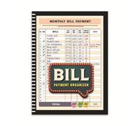 Flaroey Cuaderno de Seguimiento de Facturas Organizador y Planificador de Facturas Mensuales para Presupuestos Personales, Organizador de Pagos de Facturas