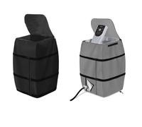 Flaroey Cubierta Bomba Calentador Spa para Bañera Hidromasaje con Ventana Superior PVC Transparente, Cubierta Bomba Bañera Hidromasaje Inflable Impermeable 2 Piezas