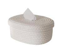 Flaroey Cubierta para Caja de PañUelos Porta PañUelos Cuadrados Cubiertas de Cuerda de AlgodóN Caja de PañUelos Rectangular Accesorios Lindos Organizador B