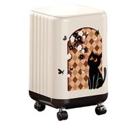 Flaroey Cubo de basura de gran capacidad para el hogar, diseño de , para cocina, sala de estar, dormitorio, polea