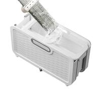 Flaroey Cubo de Limpieza para Fregona Plano Plegable, Práctico Cubo de Limpieza con Ruedas, Cubo Portátil para Fregona, Bañera de Lavado para Dormitorio A