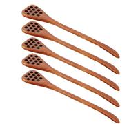 Flaroey Cuchara de Madera para, Cuchara H-Oney, Cuchara de Panal, Cuchara para Miel, Cuchara para, Batidora de Mano A