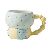 Flaroey de Cerámica de Café de Color para el Hogar de Desayuno Leche Café Té Jugo de Fruta de Agua de Avena,C