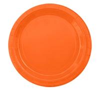 Flaroey de papel Macarons Pure Color Series Fruit Cake Picnic Postre 22.8 cm naranja brillante