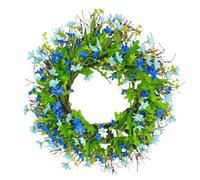 Flaroey de para puerta delantera, guirnalda artificial de para puerta delantera, de flores silvestres de color brillante para porche y chimenea