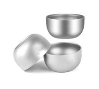 Flaroey de Titanio, de Té de Titanio Puro, 45 Ml, de Té de Doble Capa para Acampar, Senderismo, Mochileros, Oficina en Casa, 3 Piezas de de Té