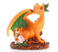 Flaroey Decoración de jardinería al aire libre, dinosaurio mágico nórdico, resina, manualidades, ornamentos, B, 1 unidad