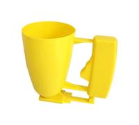 Flaroey Dispensador de albóndigas de Oriente Medio, dispensador de masa de mano, fácil de usar, amarillo