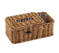 Flaroey Dispensador de papel caja para pañuelos estilo retro estantería para papel porta pañuelos para oficina, hotel, baño, salón, inauguración de la casa S