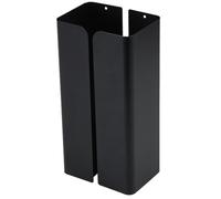 Flaroey Dispensador magnético de pañuelos de papel, soporte de pared para nevera, toallitas, organizador de baño, color negro