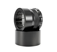 Flaroey Distribuidor de café ajustable de 51 mm, herramienta de agitación de café en polvo, herramienta de aguja, herramienta de café, herramienta de café, negro