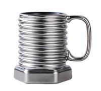 Flaroey Divertida de Café con Diseño de Tornillo, Tazas de Café de Cerámica, Tazas de Agua Novedosas, Artículos para Beber de Verano e Invierno, Regalos de Cumpleaños y Vacaciones B