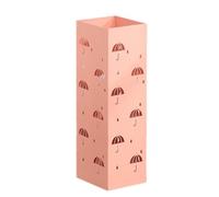Flaroey El Cubo para Paraguas de Internet Celebrity Home Está Decorado con un Paragüero Inoxidable de Color Rosa en la Entrada
