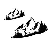 Flaroey Escultura de Pared de Metal y Vista una la MontañA, Pared ArtíStica, Pared de Hamaca de Metal y Vista una la MontañA, Contorno 3D, HabitacióN y Oficina en Casa