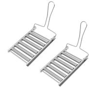 Flaroey Estante pequeño de acero inoxidable tipo B para perros calientes para salchichas para perros calientes, herramienta al aire libre