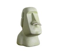 Flaroey Estatua de piedra de Isla de Pascua, caja de toallas de papel, decoración del hogar, estatua retro, decoración de sala de estar, accesorios para el hogar C